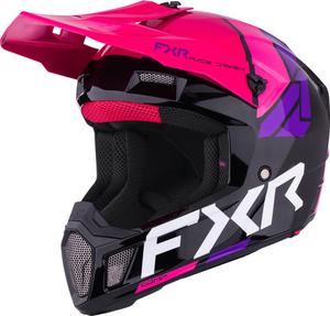 Мотокроссовый шлем FXR clutch comp, Black/Pink