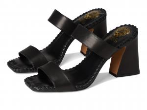 Туфли Vince Camuto Kaden Stitched Block Heel Mule Sandals, черный