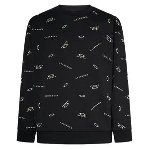 Основной флисовый лонгслив-свитшот мужской Oakley, черный