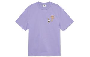 Футболка унисекс фиолетовая MLB