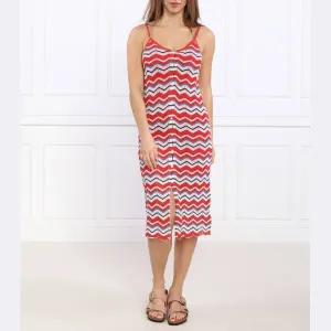 Платье Фрида с добавлением льна. Pepe Jeans London, красный