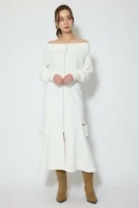 Платье-русалка с открытыми плечами Rienda, цвет Wht