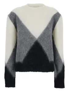 Геометрический свитер Grifoni, белый