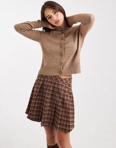 Кардиган Miss Selfridge с круглым вырезом цвета верблюжьей шерсти