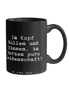 Кружка с надписью "Сердце программиста" на черном фоне Mr. & Mrs. Panda