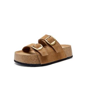 Женские сандалии Slide HR, коричневый