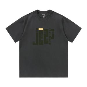 Футболка для школьников с круглым вырезом Moderate Jeep, темно-серый