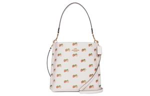 Кожаная сумка-ведро Mollie, женская сумка через плечо, кросс-боди белый COACH