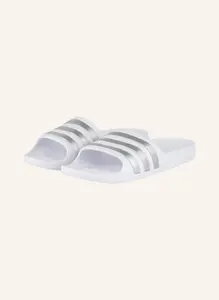 Мюли adilette aqua Adidas, белый