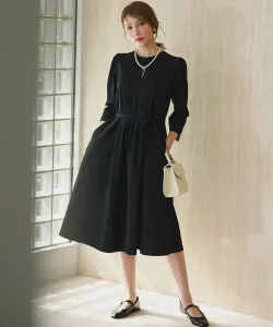 Платье с передними складками Suite L, цвет Navy [075]