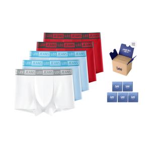 Бокс с мужскими трусами Brilliant, 5 пар Lee, светло-голубой