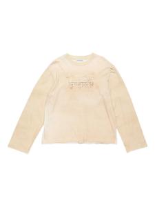 Футболка с длинными рукавами и логотипом Acne Studios, нейтральный