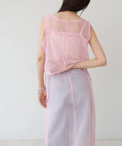 Комплект из топа и прозрачного платья