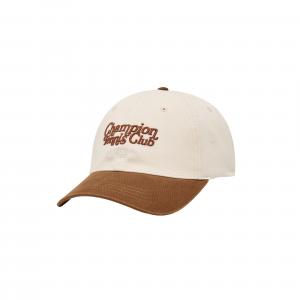 Champion Хлопковая бейсболка унисекс, Linen/Bonfire Brown