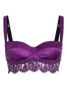 Бюстгальтер с кружевом DOLCE & GABBANA, фиолетовый