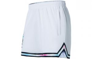 Спортивная баскетбольная коллекция баскетбольные шорты мужские белые Lining, белый