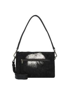 Сумка через плечо Cowboysbag Leder 27 cm, цвет black-gold hair on