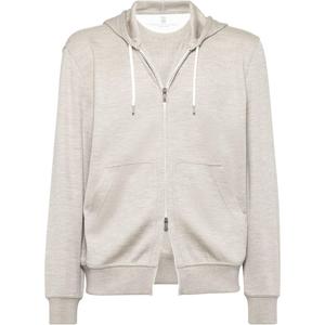 Куртка с капюшоном Brunello Cucinelli, светло-бежевый