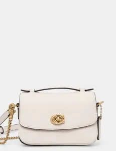 Кожаная сумочка Cassie Coach, бежевый