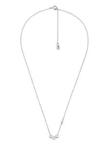 Комплект из колье и серег с камнями MICHAEL KORS, серебяный