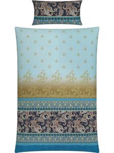 Erwin Müller Постельное белье Mako из атласа светло-голубого цвета