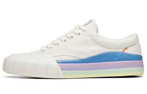 Коллекция Life Canvas Shoes Womens Low-top Ivory White/Superhydrogen Blue/серо-фиолетовый Anta