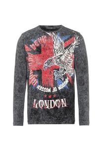 Рубашка с длинными рукавами экстравагантного вида CIPO & BAXX, черный