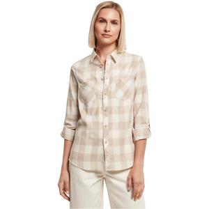 Рубашка Urban Classics Turnup Checked, белый