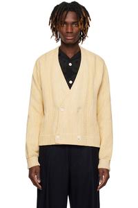 Двубортный кардиган Bode, цвет marled ivory
