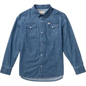 Реган рубашка с жемчужными застёжками Seager Co., индиго