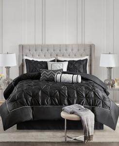 Комплект постельного белья Laurel Tufted из 7 предметов, размер Cal King Madison Park, черный