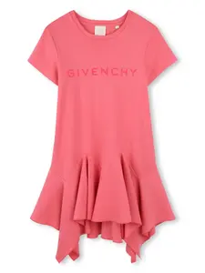 Платье с логотипом Givenchy Kids, розовый