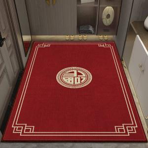 Budis Ковер 50х80 см из ПВХ, для прихожей/ванной, не скользящий, водостойкий, с рисунком в китайском стиле