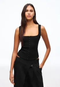 Блузка на бретельках Bershka, Black