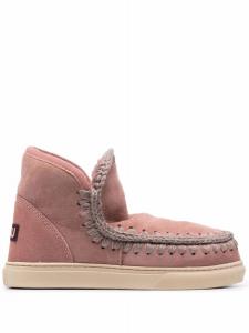 Mou угги по щиколотку, розовый