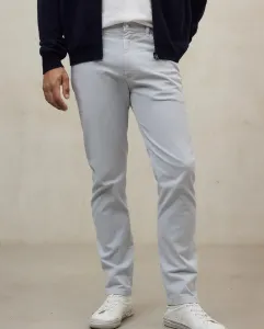 Мужские прямые брюки с пуговицей и молнией Ecoalf, светло-серый