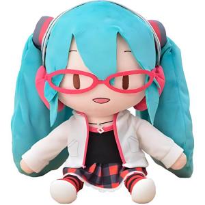 Hatsune Miku VOCALOID Nature Ver. Плюшевая кукла 27 см SEGA, sit-up version doll