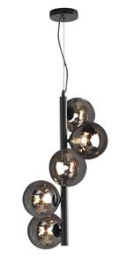 Светодиодный подвесной светильник MeineWunschleuchte Bubble Schwarz Rauchglas, черный - стекло-серый