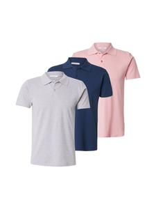 Футболка ABOUT YOU Ben, Dark blue/mottled grey/Light pink