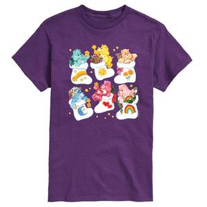Мужская футболка с рисунком Care Bears Stocking Licensed Character, фиолетовый