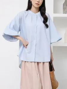 Топ, сшитый на заказ, блузки Doux Belle, цвет Blue