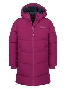 Зимнее пальто "Aurland XT" ягодного цвета Trollkids