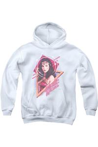 Толстовка с капюшоном Wonder Woman 84 с мягким свечением Gildan, белый