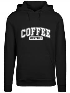 Пуловер F4NT4STIC Hoodie Coffee Weather Winter Holiday Christmas, черный