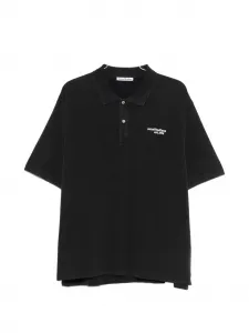 Поло с логотипом Acne Studios, черный