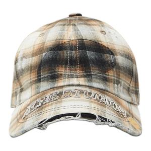 Acne Studios Вышитая кепка в клетку, Brown