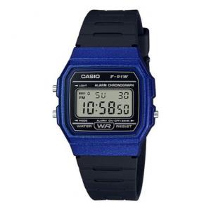 Часы CASIO Classical Vintage Waterproof Mens Black/Blue Digital, черный
