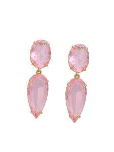 Faina Женские висячие серьги из розового золота