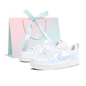 Детские скейтерские кроссовки Court Borough для младших школьников Nike, белый