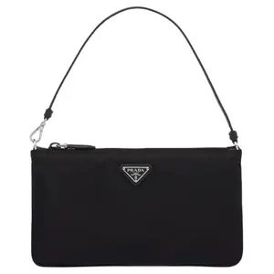 PRADA Мини-сумка из переработанного нейлона черная